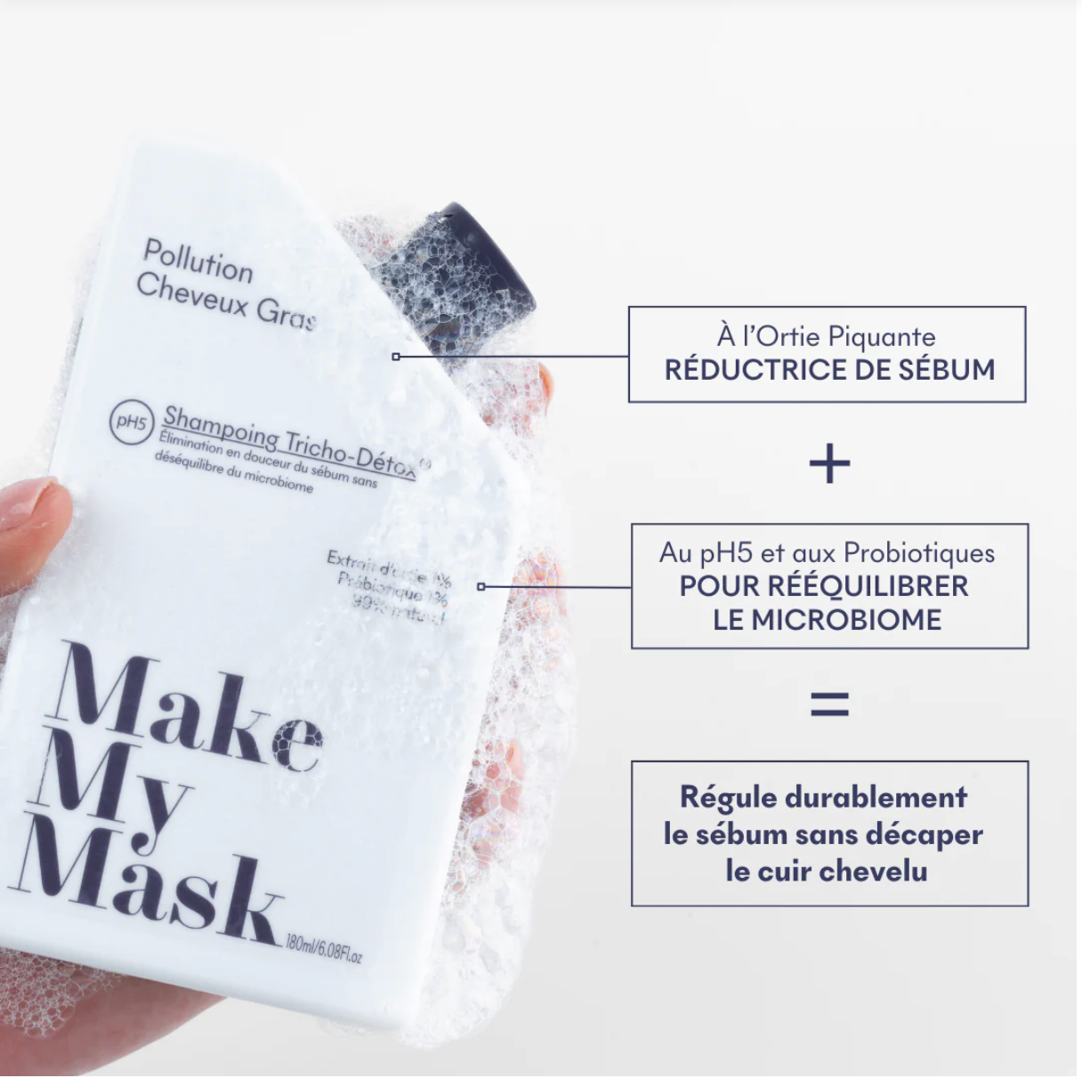 Shampoing TRICHO DÉTOX – Shampooing Cheveux Gras pH5