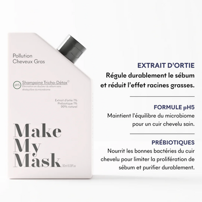 Shampoing TRICHO DÉTOX – Shampooing Cheveux Gras pH5
